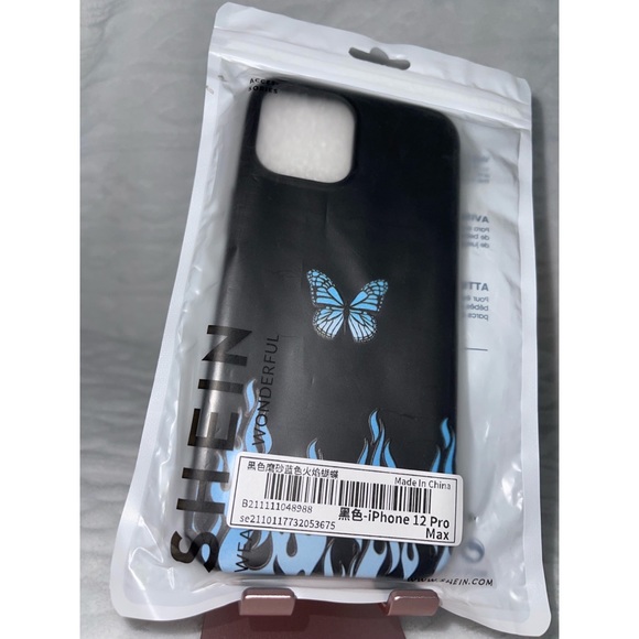 Blue Flamed Butterfly iPhone 12 Pro Max Case 🦋 - Picture 17 of 17